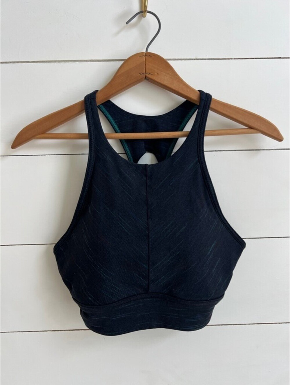 Prana Itzel Sportsbra High-Neck Braided Back Women's S Workout Yoga Gym Gorpcore